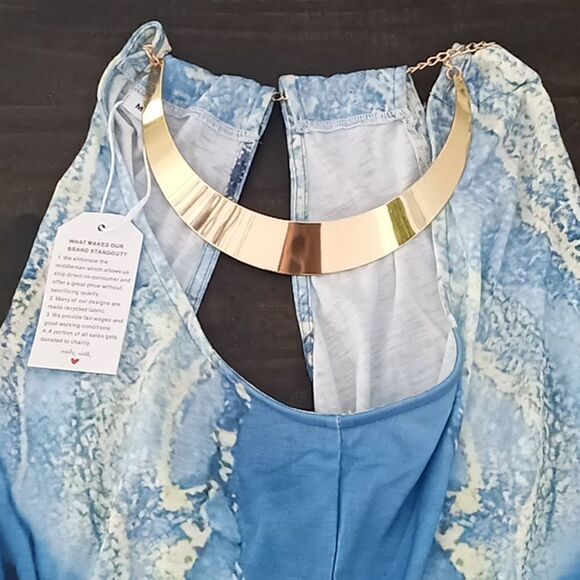 Super cute midi  necklace detail in gold Size M - Picture 2 of 5